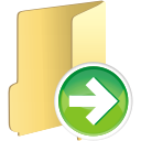 Folder,along,right,arrow Icon