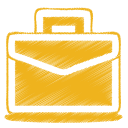 Yellow,briefcase Icon