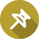 Pin,pushpin Icon