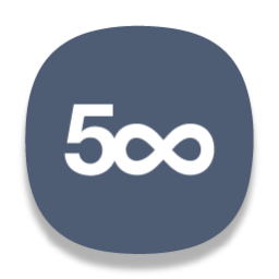 500px, logo