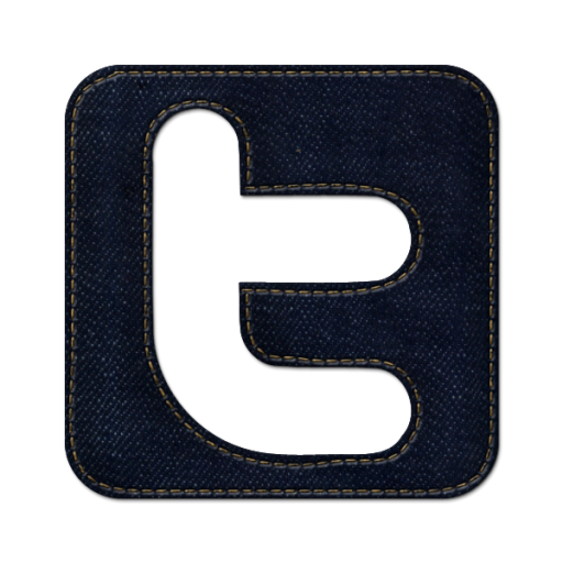 Twitter, logo, square, social