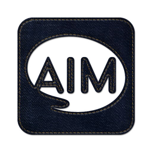 Aim, logo, square, social