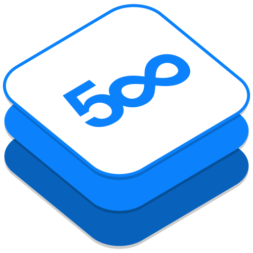 500px, logo