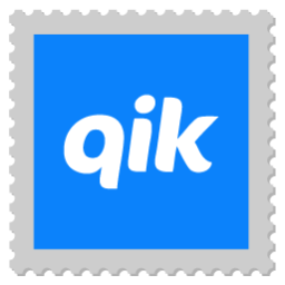 Qik, logo, stamp