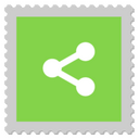 Share,logo,stamp Icon