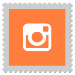 Instagram, logo, stamp