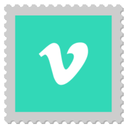 Vimeo, logo, francobollo