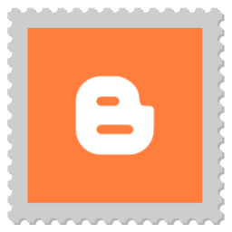 Blogger, logo, stamp