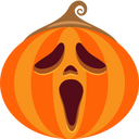 Schrei,Kürbis,Halloween Icon