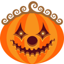 Clown,pumpkin,halloween Icon