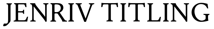 Jenriv Titling Font