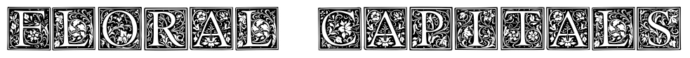 Floral Capitals Font