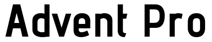 Advent Pro Font