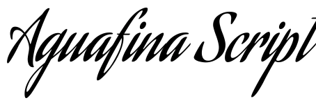 Aguafina Script Font