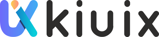 Kiuix, logo, berwarna, teks