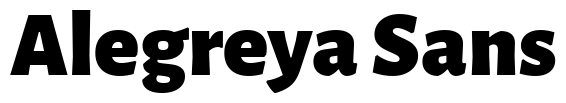 Alegreya Sans Font