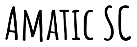 Amatic SC Font