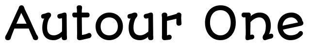 Autour One Font