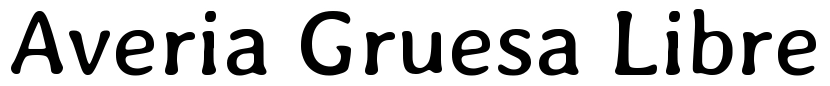 Averia Gruesa Libre Font