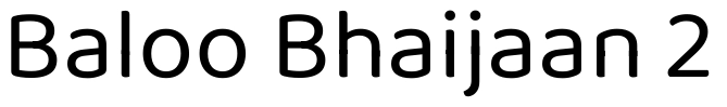 Baloo Bhaijaan 2 Font