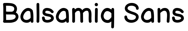 Balsamiq Sans Font