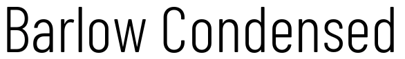 Barlow Condensed Font