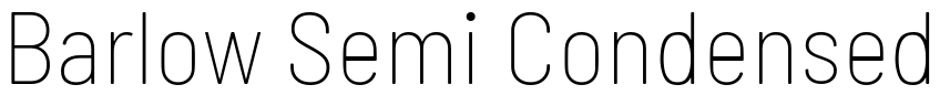 Barlow Semi Condensed Font