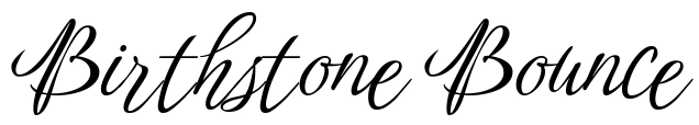 Birthstone Bounce Font