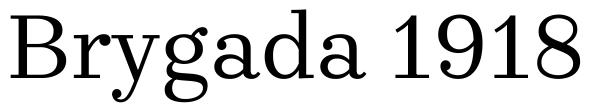 Brygada 1918 Font