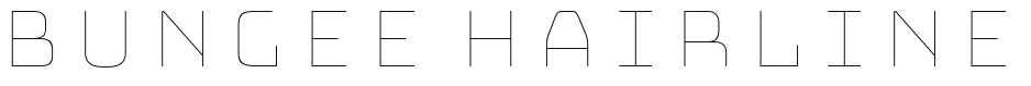 Bungee Hairline Font