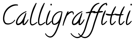 Calligraffitti Font