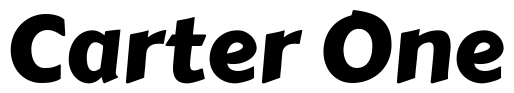 Carter one Font