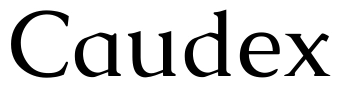 Caudex Font