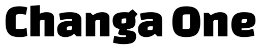 Changa One Font