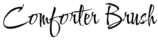 Comforter Brush Font