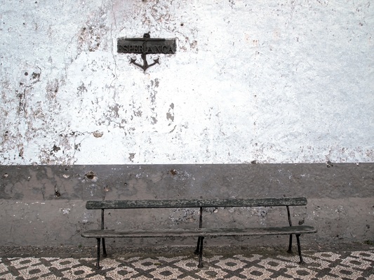 Snow bench wall weather Photo