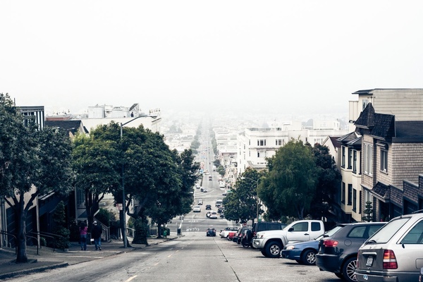 Pedestrian road street car Photo