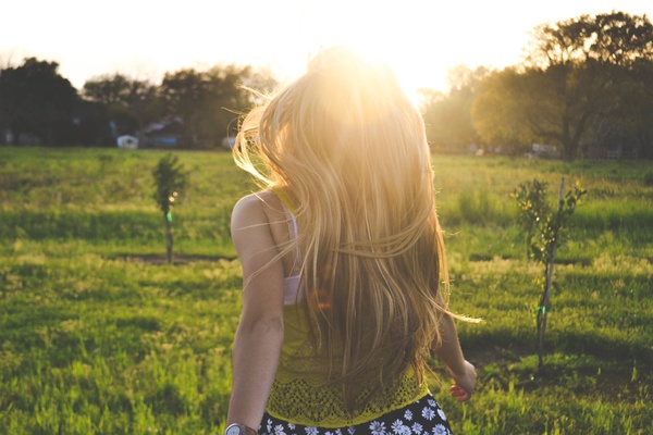 Grass girl field photography Photo