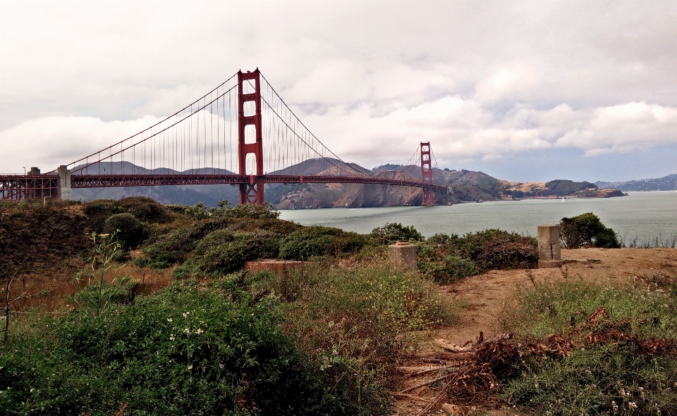 Sea coast bridge wind