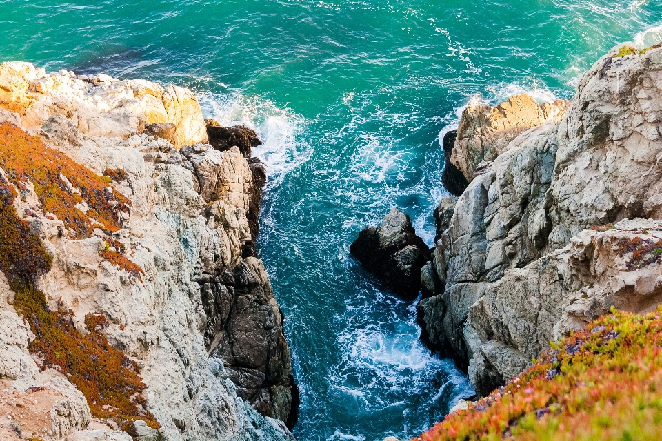 Mar costa água rock