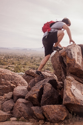 Photo Mer rock personne aventure