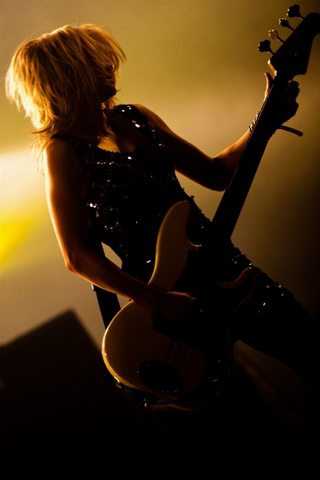 Light photography guitar concert