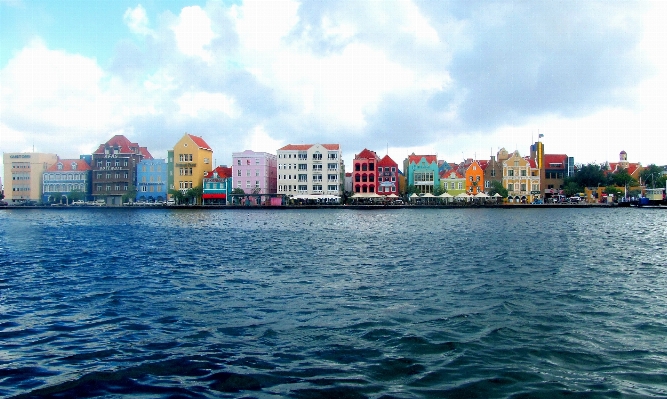 Foto Laut cakrawala dock kaki langit