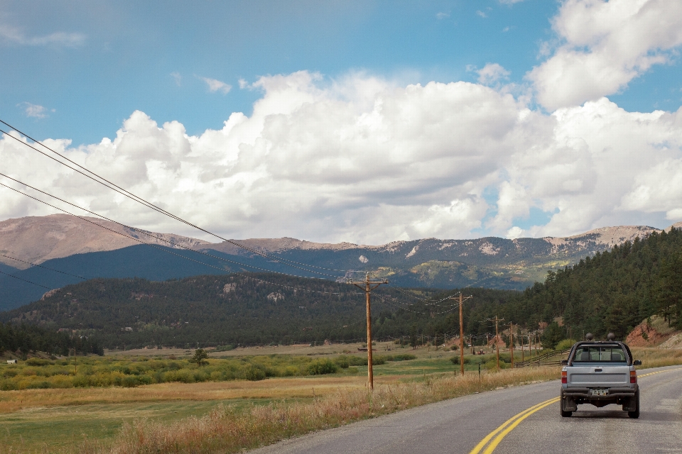 Landscape mountain cloud sky