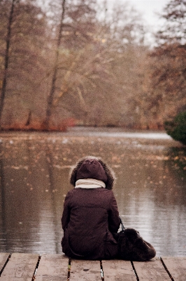 Water winter woman sunlight Photo