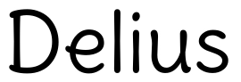 Delius Font