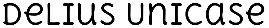 Delius Unicase Font