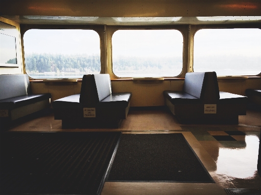 Boat bench seat window Photo