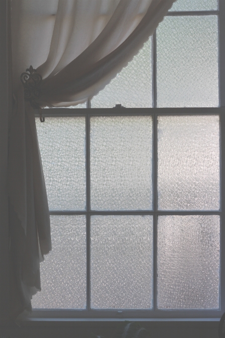 Light white window glass