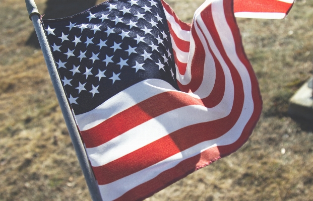 Red flag national of the united states Photo